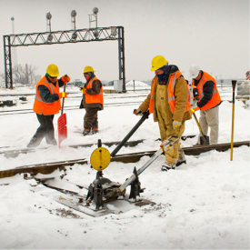 does snow affect train travel